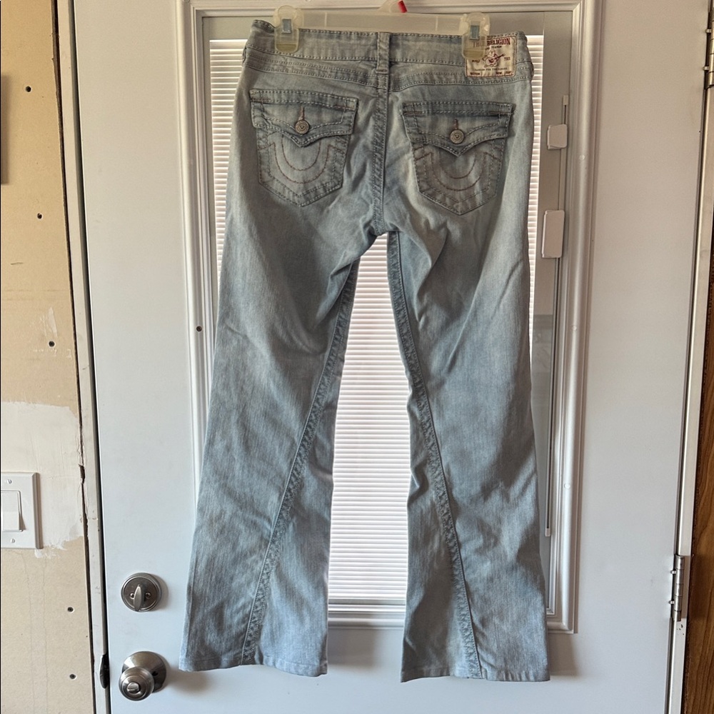 True Religion Light Blue Denim Jeans Joey low rise flare size 28